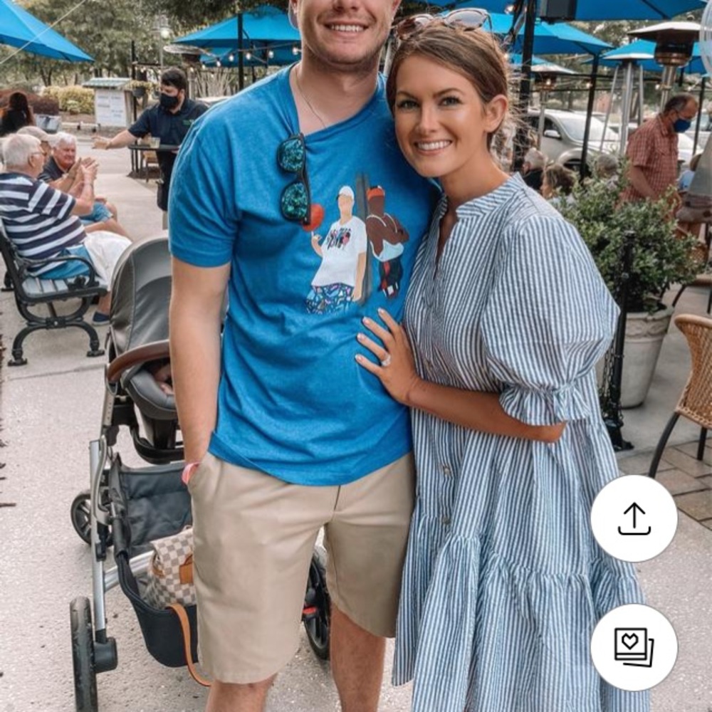 Petal and Pup Bridgeport Seersucker Dress in Navy cmcoving medium